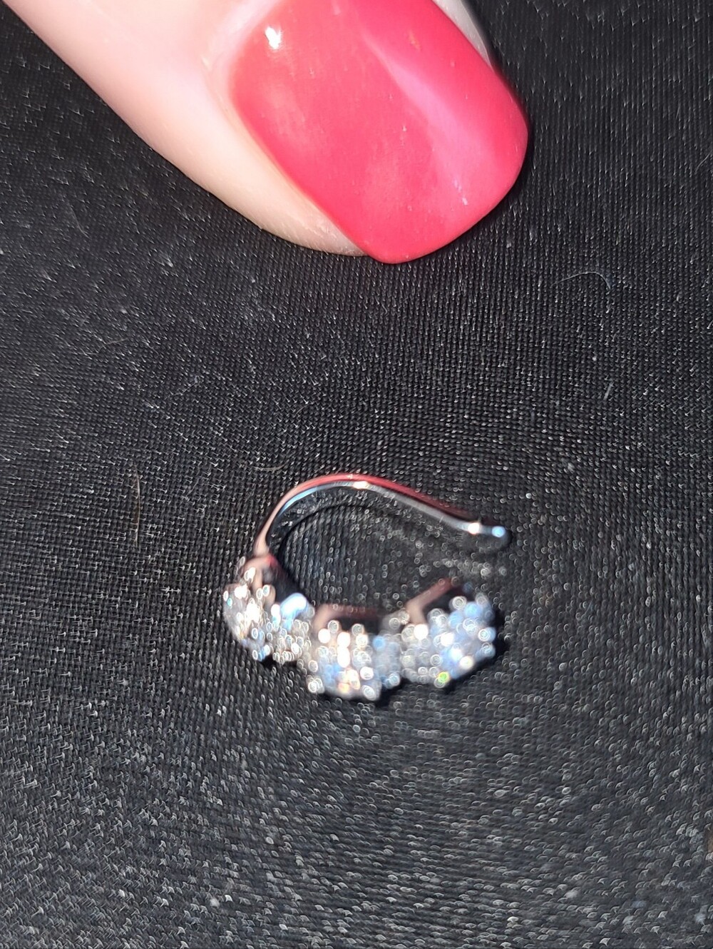 Silver Cluster Ear Cuff